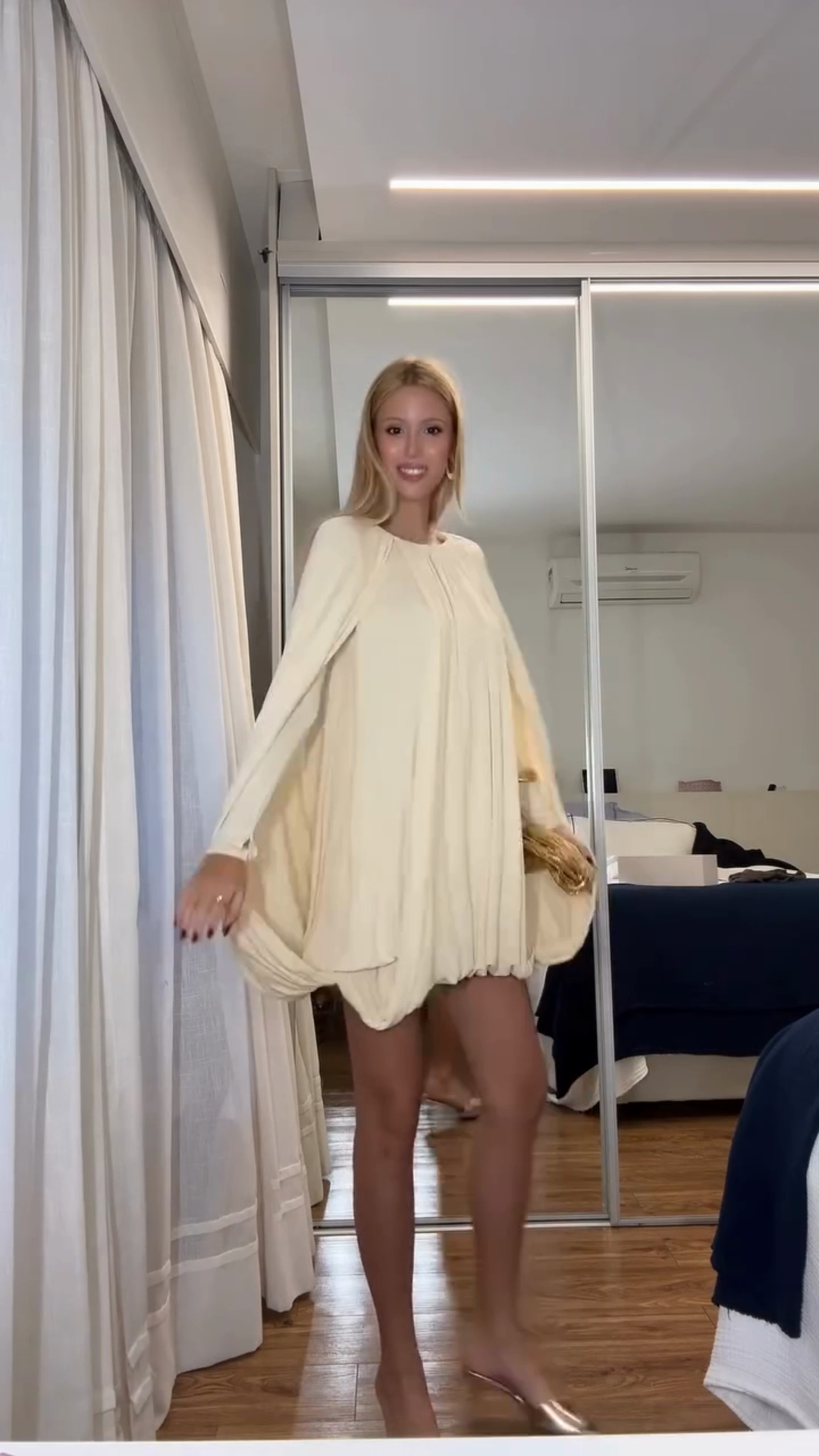 Creamy White Oversized Swing Dress