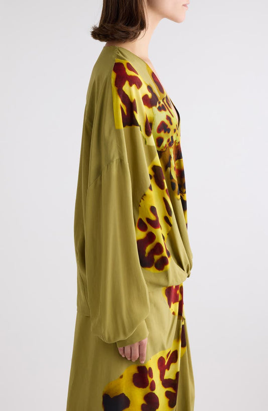 Leopard Print Olive Green Set