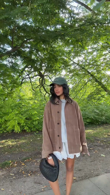 Beige Button - Up Jacket