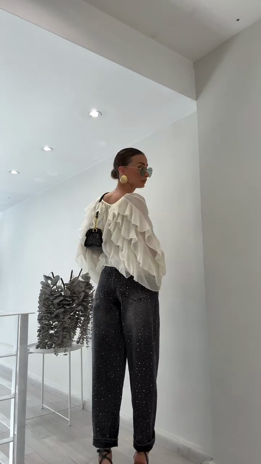 Embellished Dark Wash Jeans