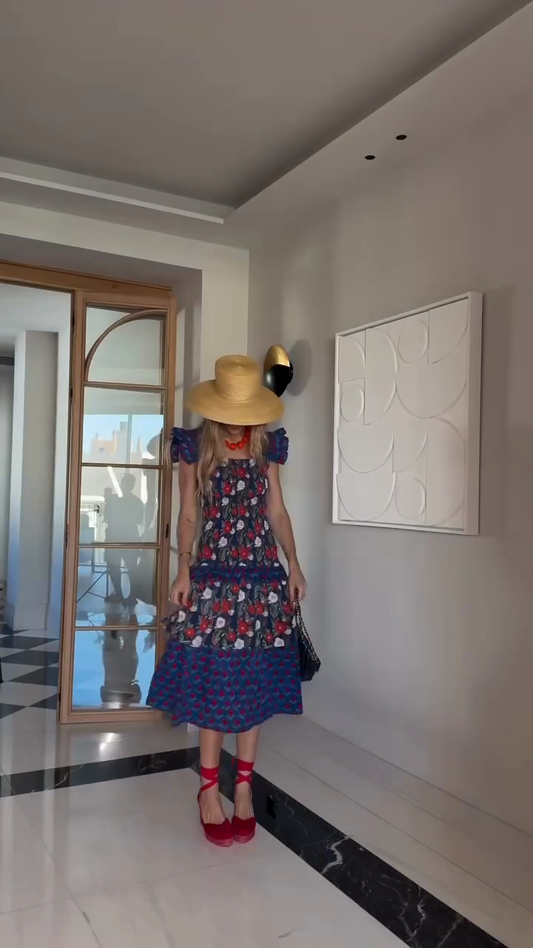 Floral - Print Ruffled Dress