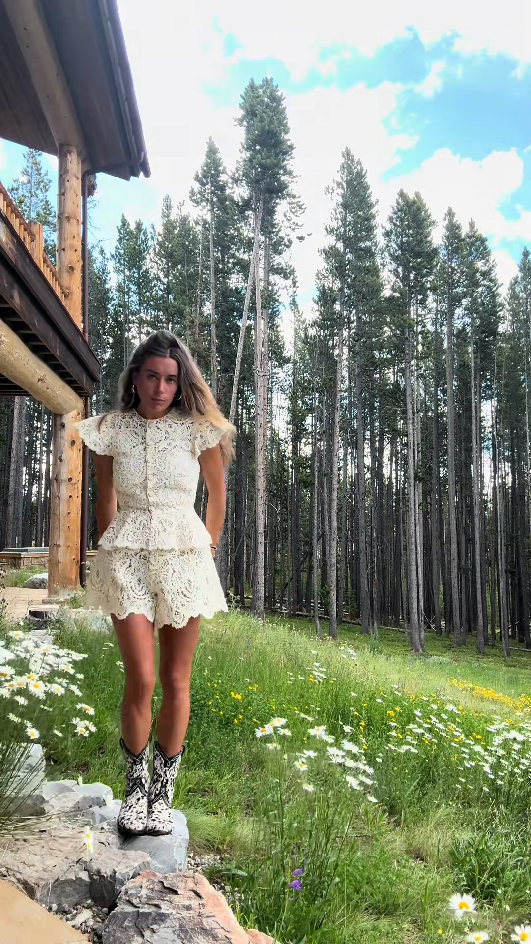 Ivory Crochet Two - Piece Set