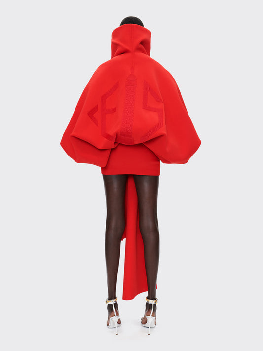 Red Cape and Skirt Set