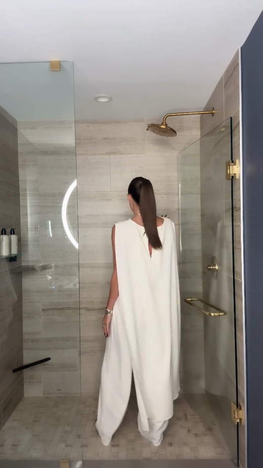 Stylish Modern Cape Jumpsuit