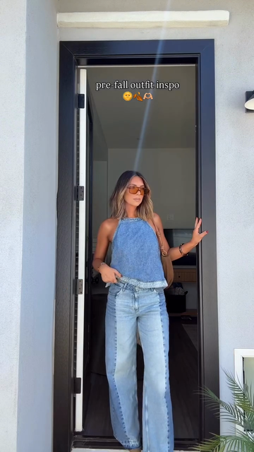 Denim Pre - Fall Co - ord Set