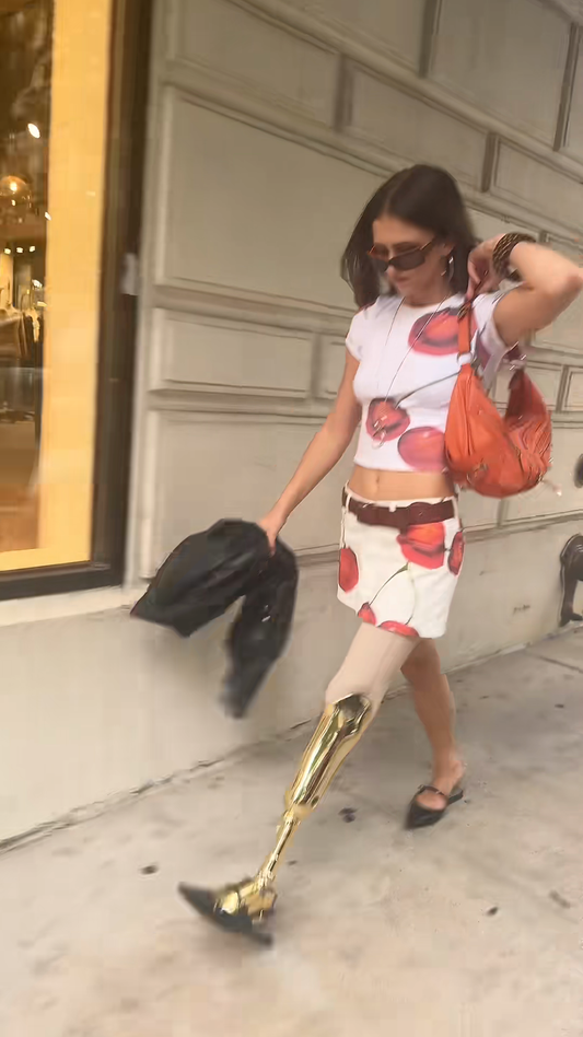 Cherry - Print Crop Top and Mini Skirt Set