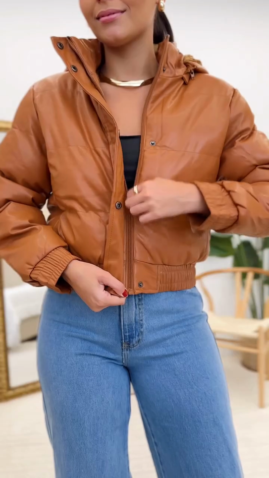 Puffer Jacket with Hood