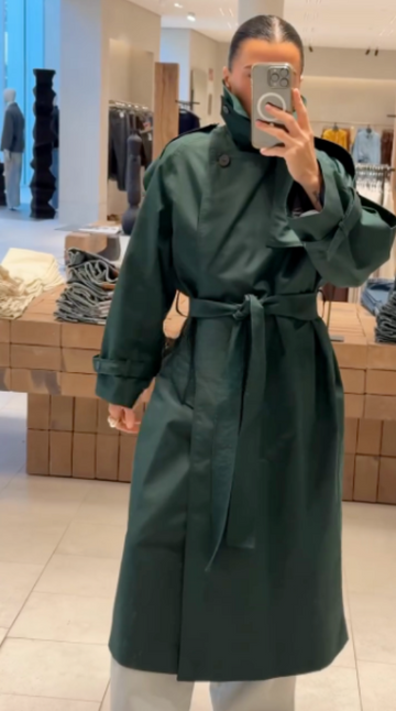 Dark Green Trench Coat