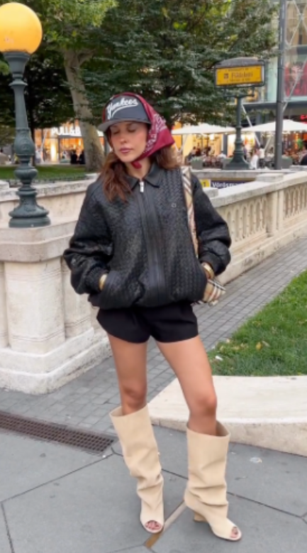 black textured jacket