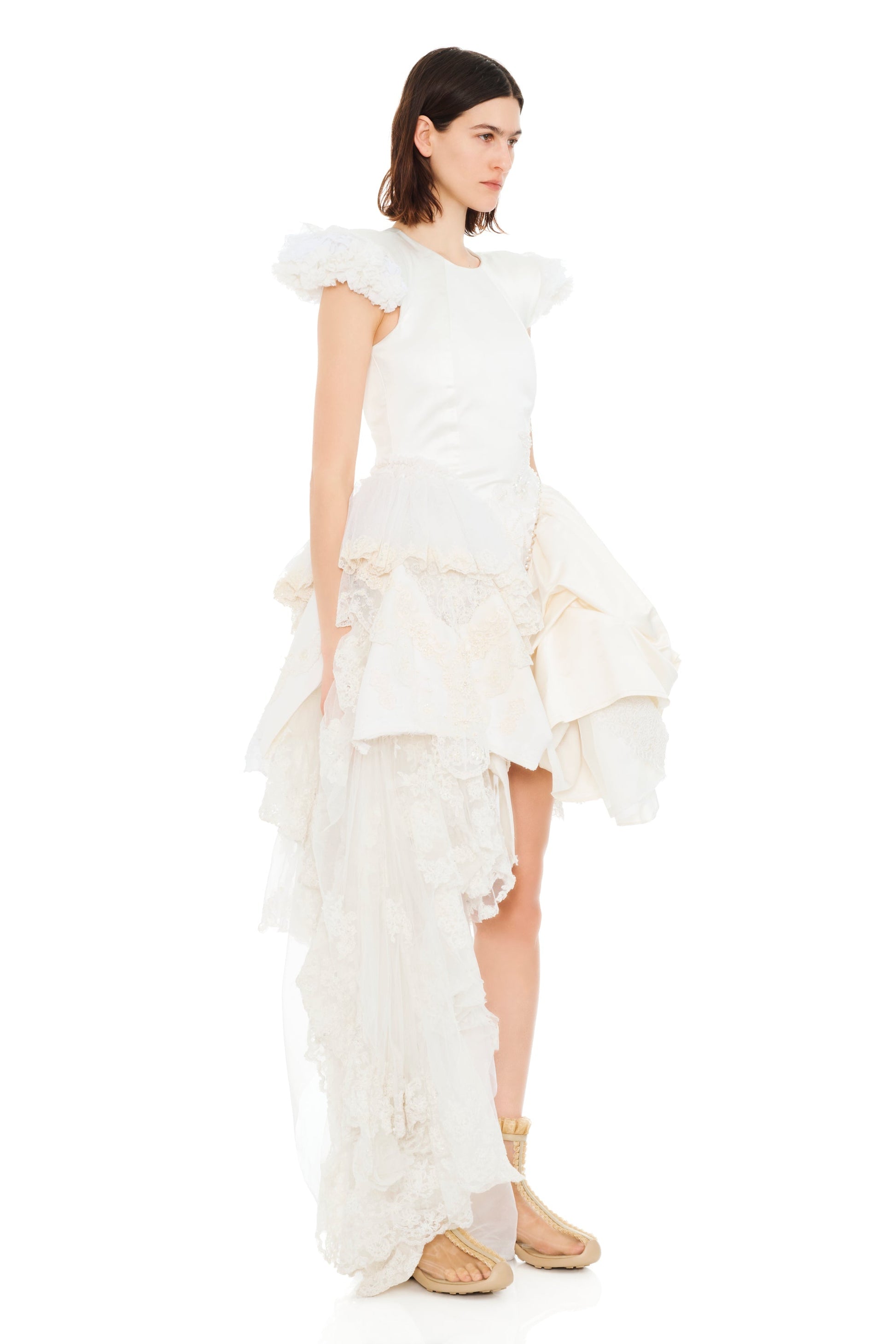 AVA BONED CORSET UPCYCLE WEDDING DRESS GOWN