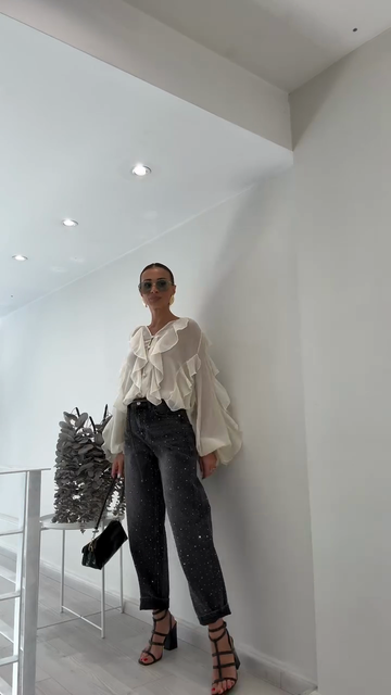 Embellished Dark Wash Jeans