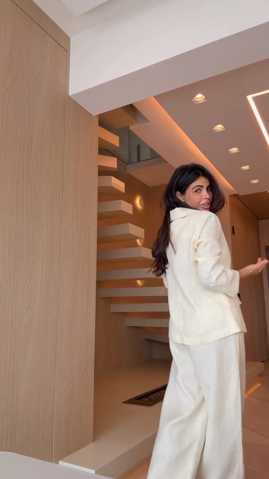 Elegant Business Linen Suit