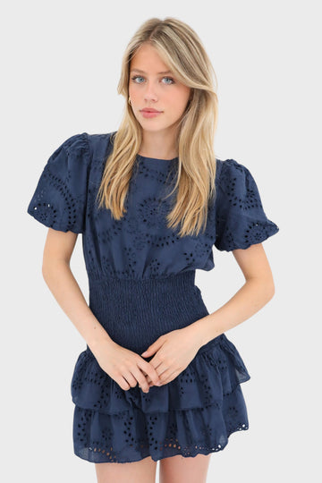 Eyelet Embroidered Dress