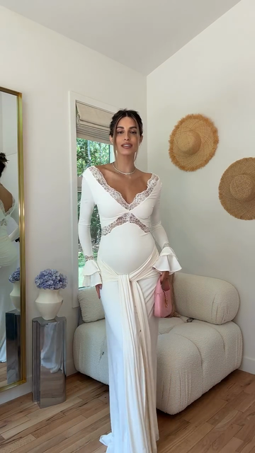 White Lace Maxi Dress