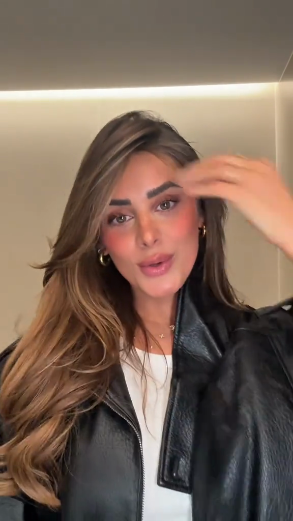 Oversized Black Leather Jacket