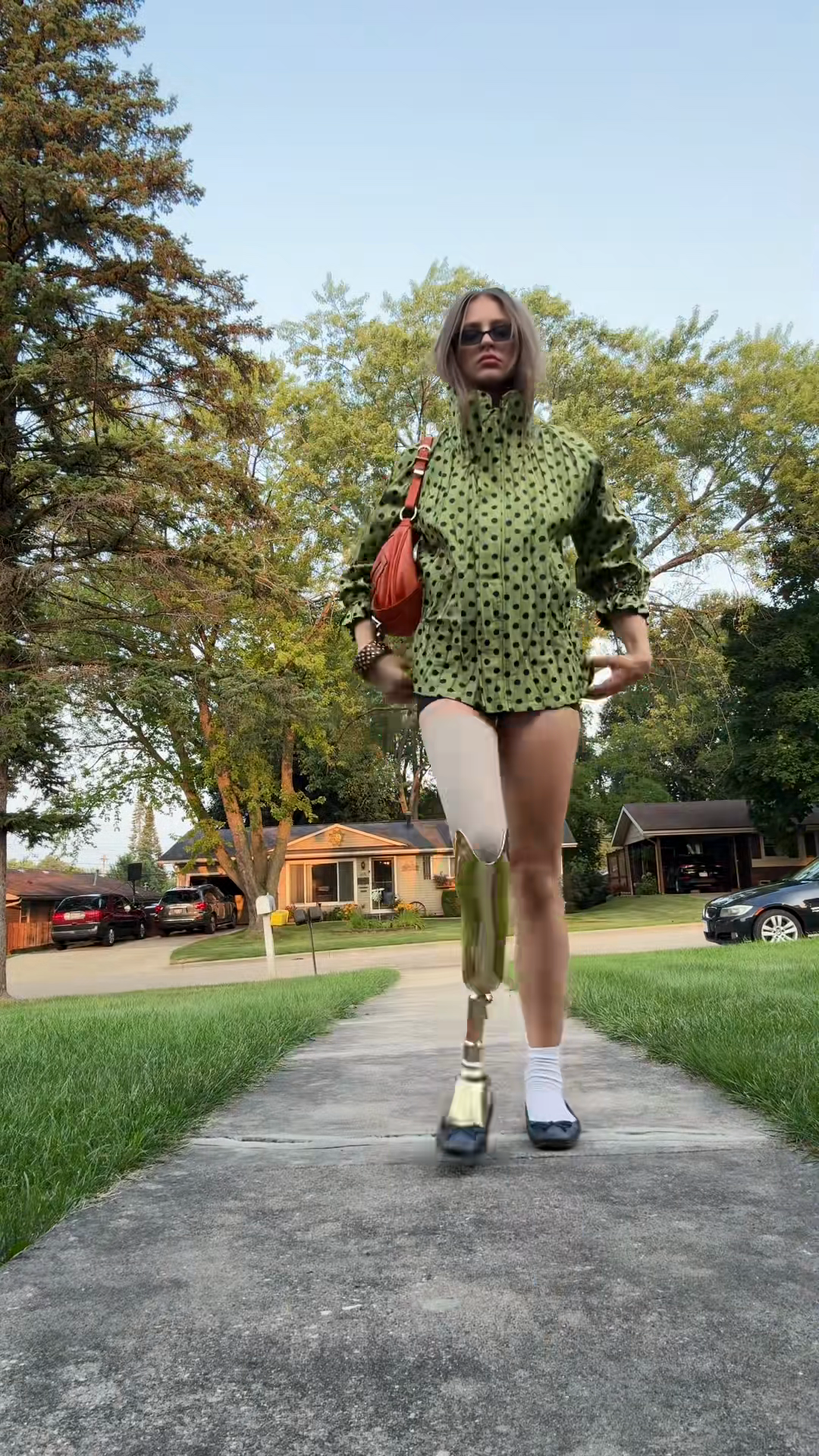 Olive Green Textured High - Neck Jacket