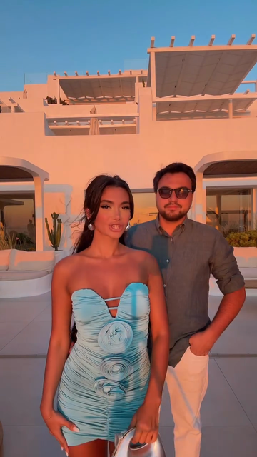 Light Blue Strapless Mini Dress