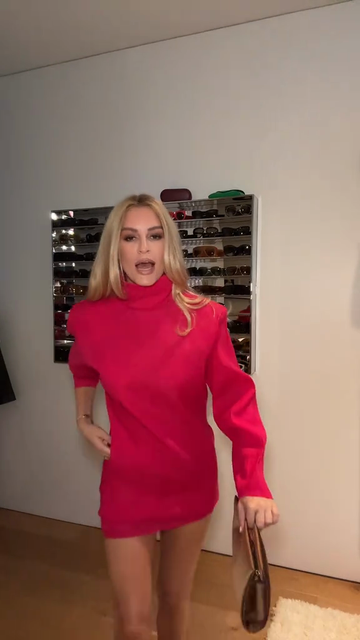 Boxy Dress In Stretch Silk