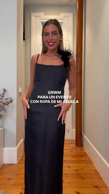 Satin Maxi Dress with Feather Detail