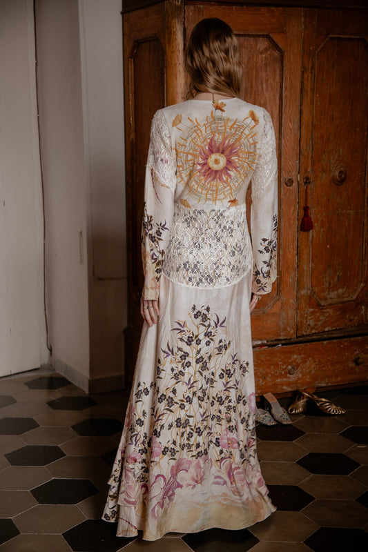 Floral Embroidered Maxi Dress