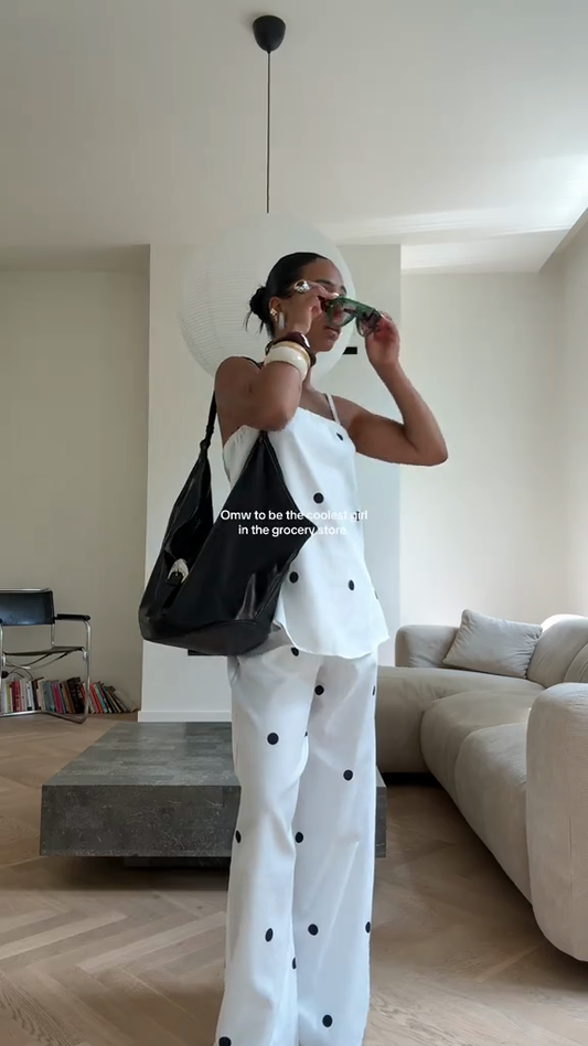 Polka Dot Camisole Trousers Set