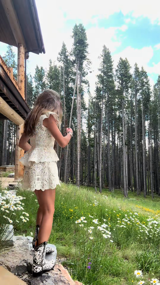 Ivory Crochet Two - Piece Set