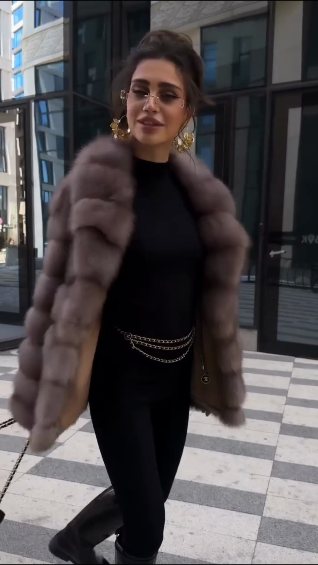 Brown Short Fur Jacket