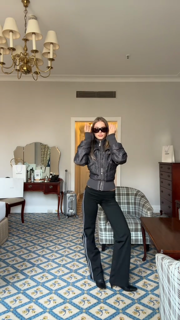 Black Quilted Puffer Jacket