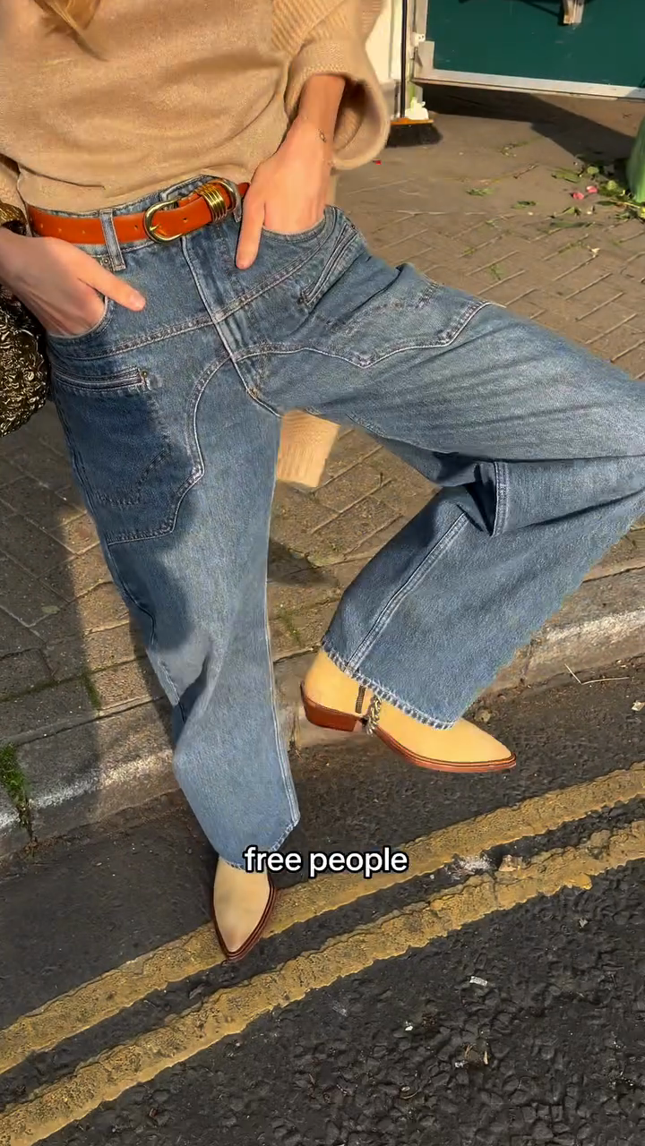 High - Waisted Wide - Leg Jeans