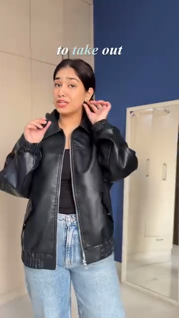 Black Faux Leather Jacket