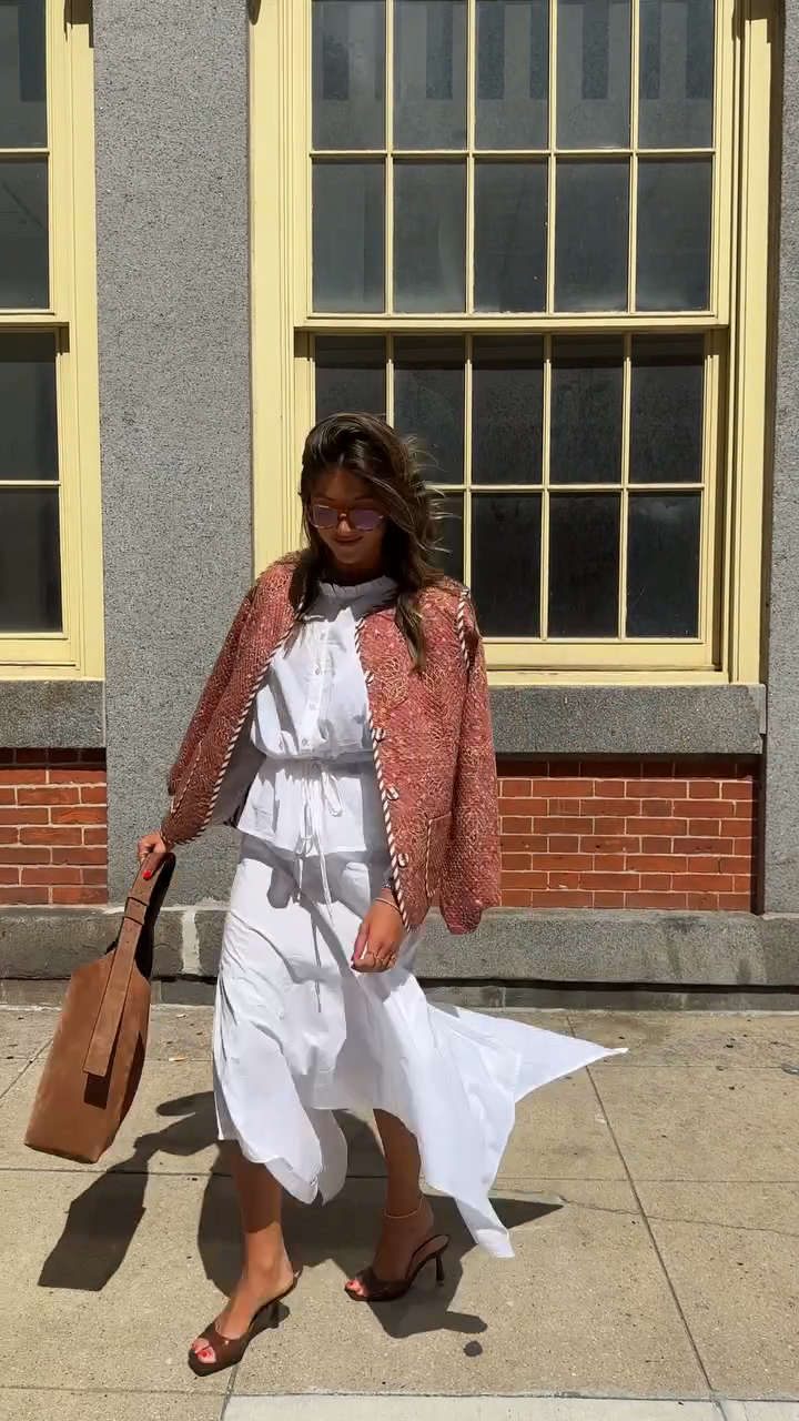 Reversible Brown Striped-Quilted Jacket