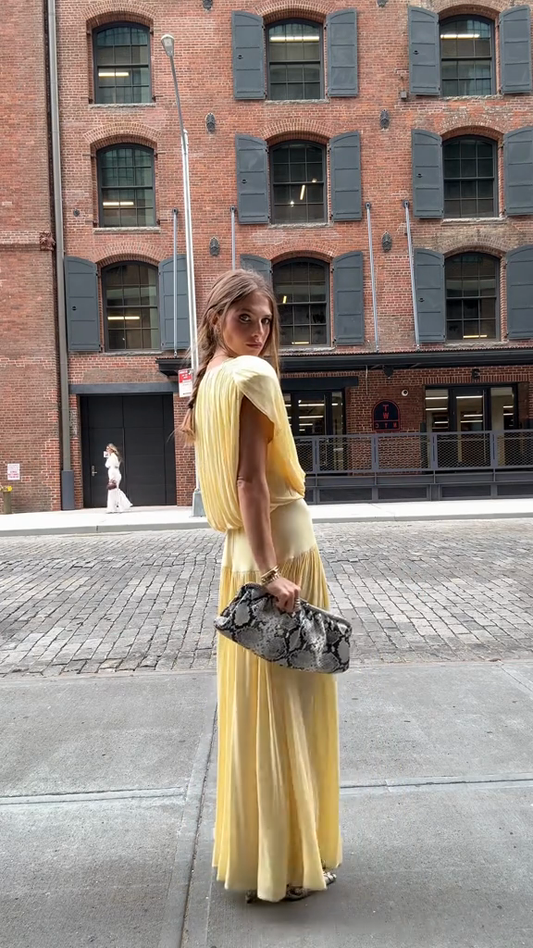 Casual Sophisticated Draped Maxi Dress