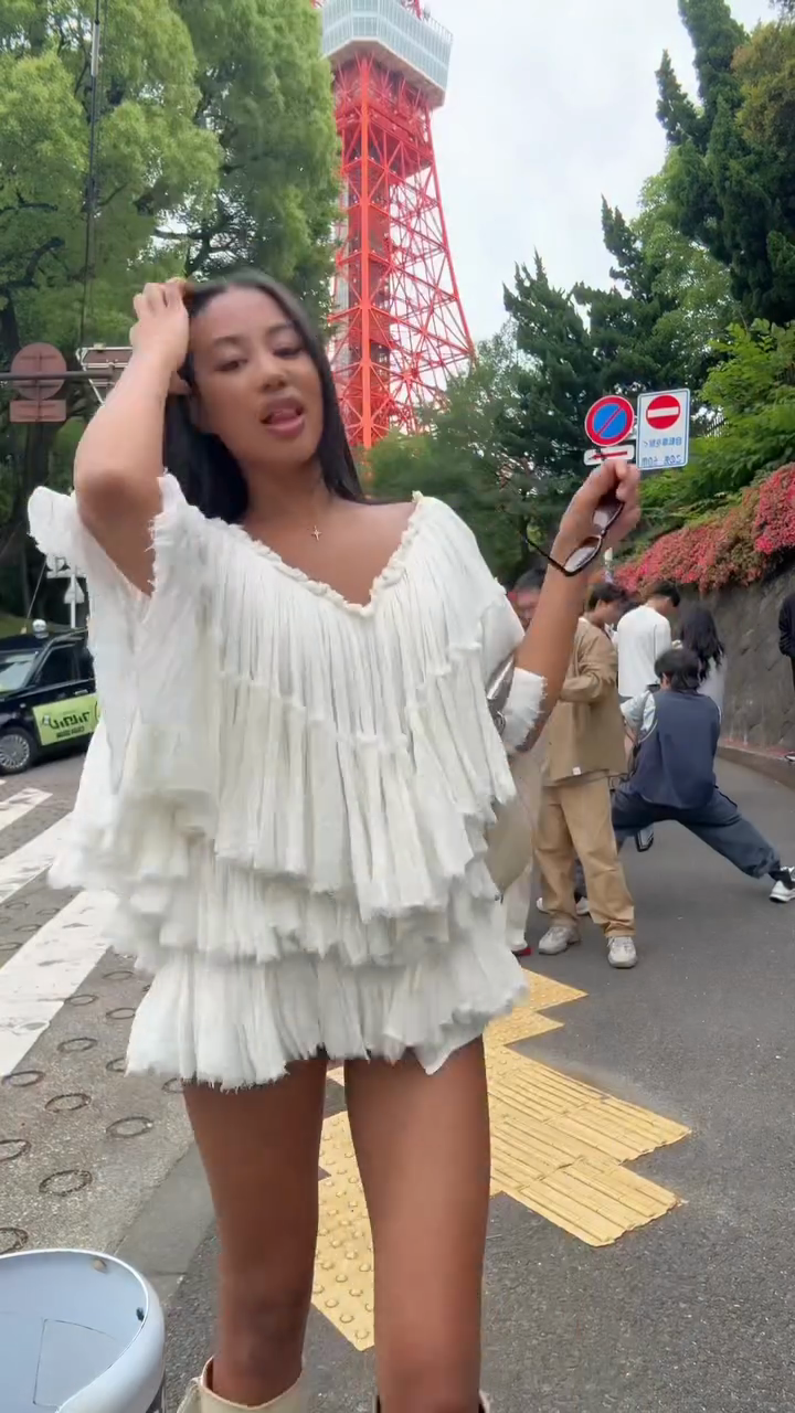 White Fringed Tiered Top & Tassel Skirt Set