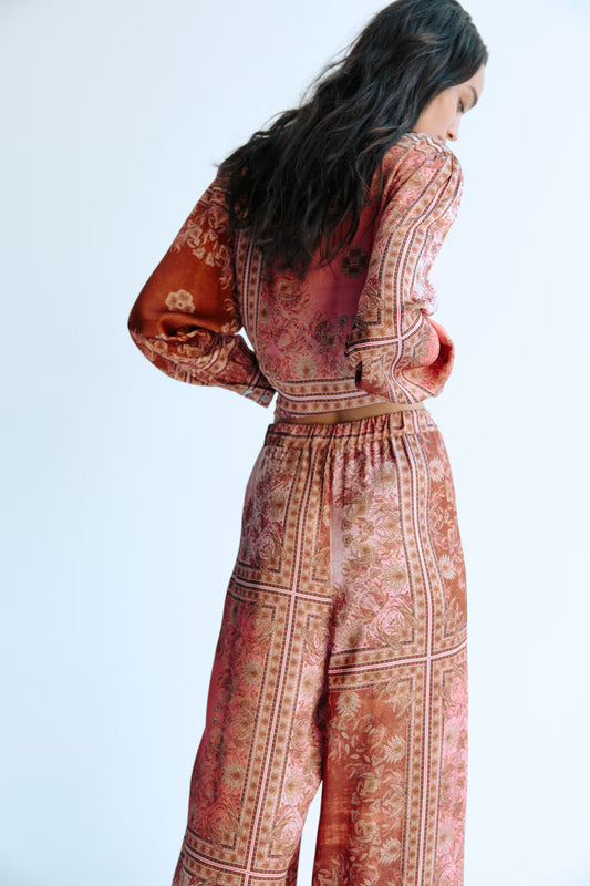 Fashion Printed Two Piece Set