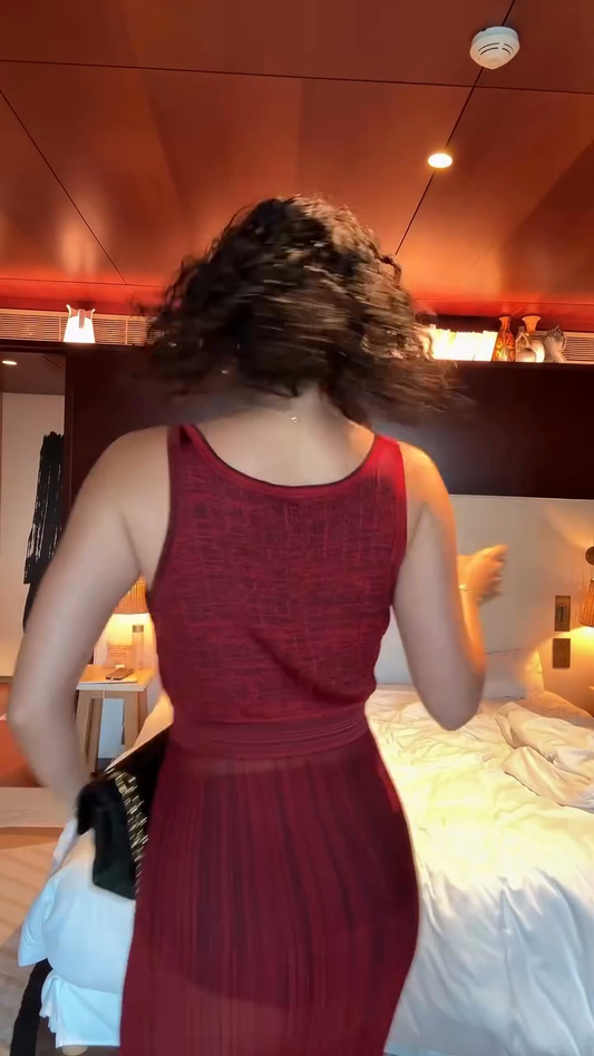 Burgundy Sleeveless Maxi Dress