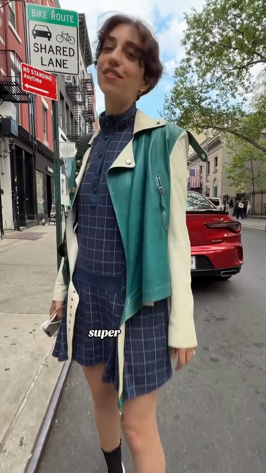 Two - Tone Leather Jacket