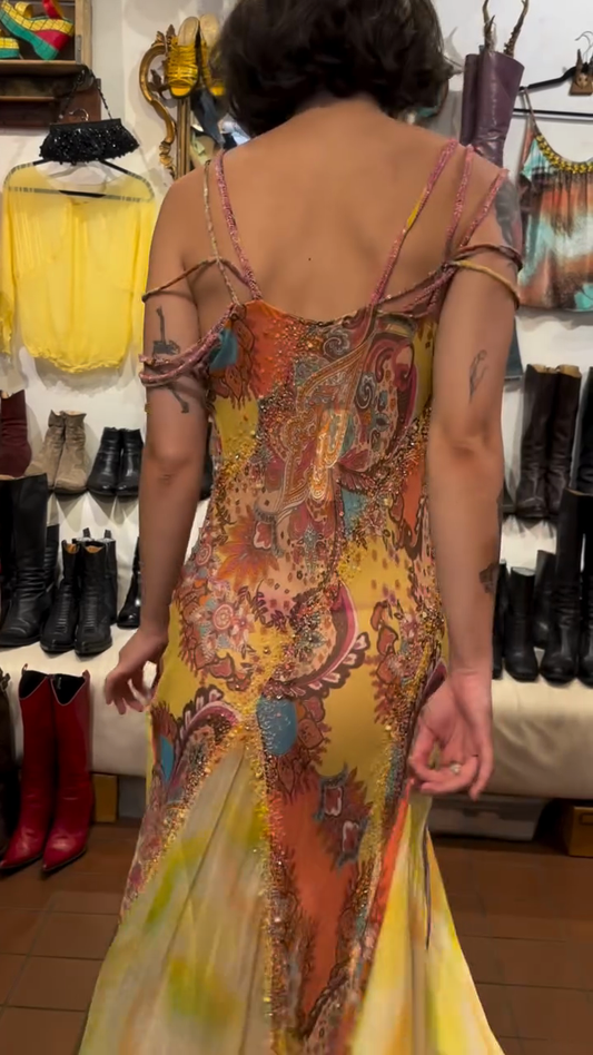 Bohemian Print Maxi Dress