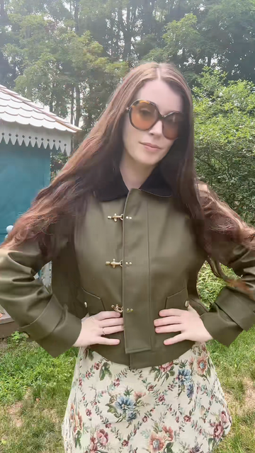 Olive Green Toggle - Button Jacket
