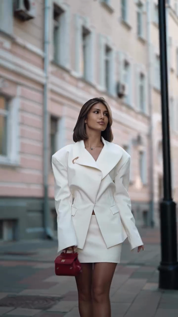 White Oversized Structured Blazer