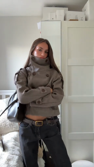 Double Breasted Short Coat