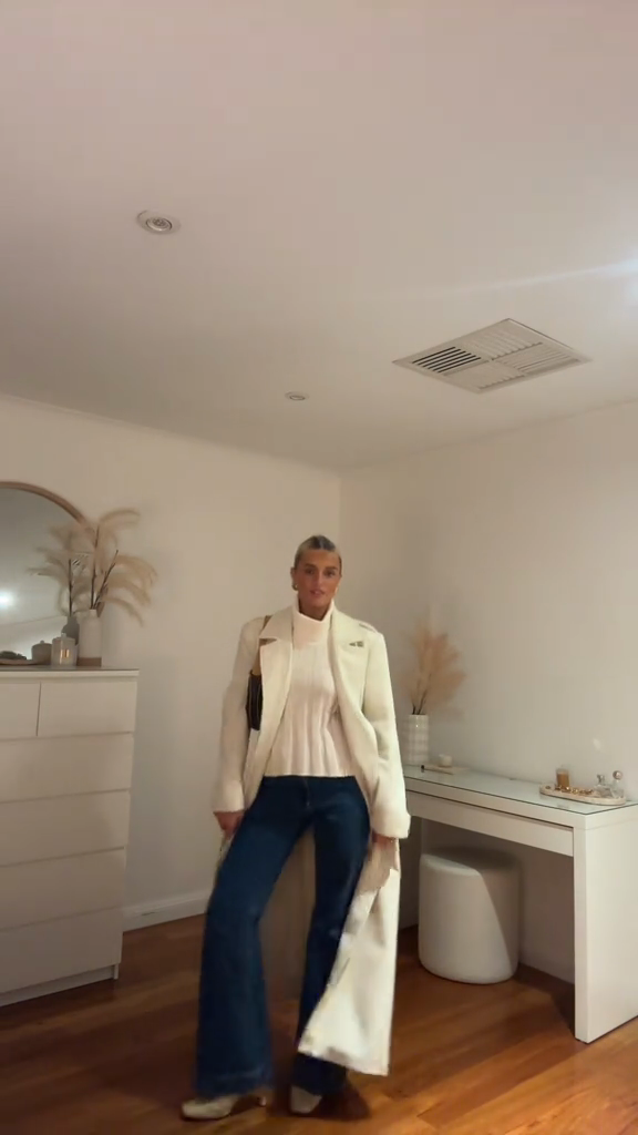 Beige Belted Trench Coat