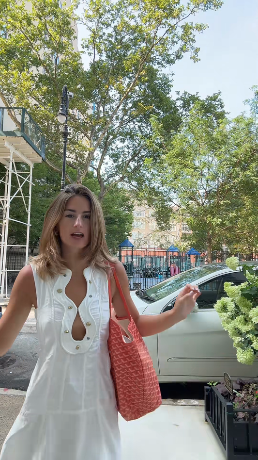 White Sleeveless Cut - Out Mini Dress