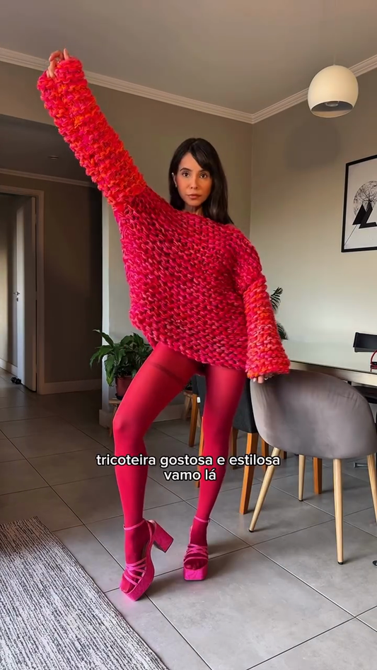 Hand - Knit Maxi Sweater