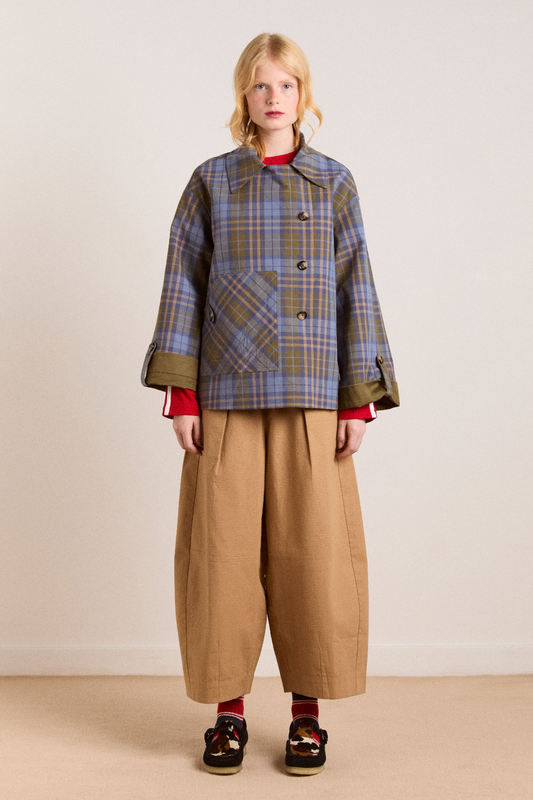 Olive Reversible Jerry Crop Trench Coat