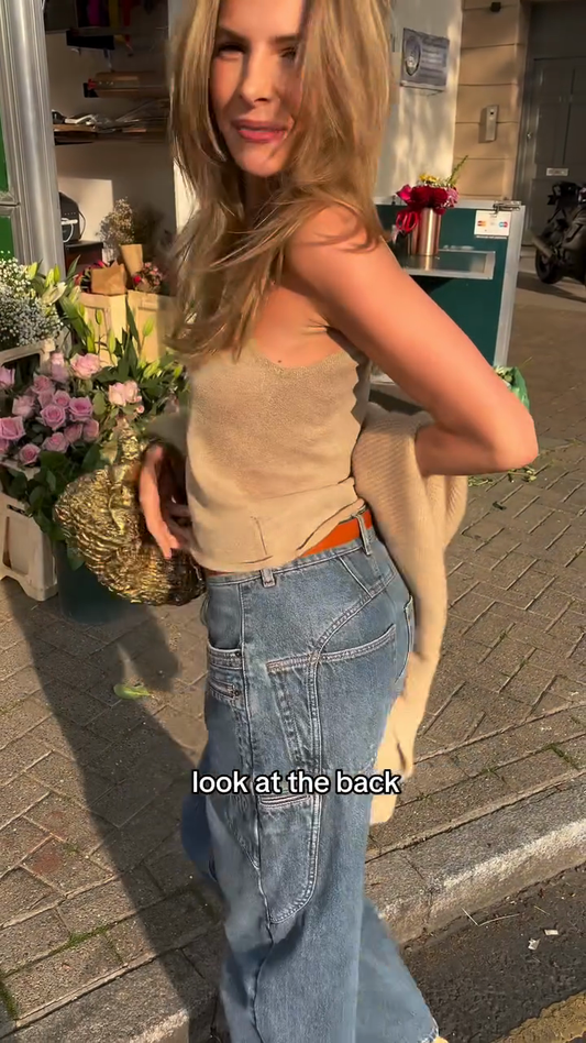 High - Waisted Wide - Leg Jeans