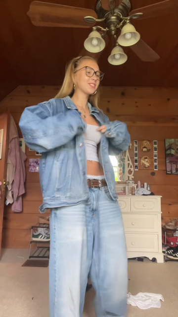Oversized Denim Co - ord Set