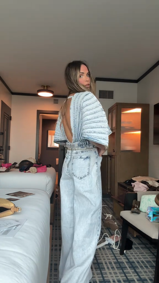 Charming and exquisite deep V jumpsuit