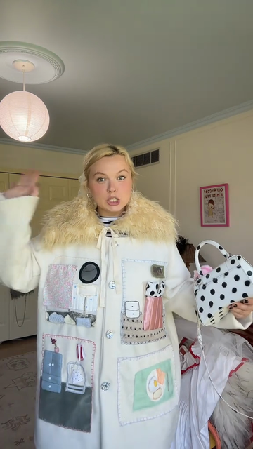 Cute Playful  Artistic Overcoat