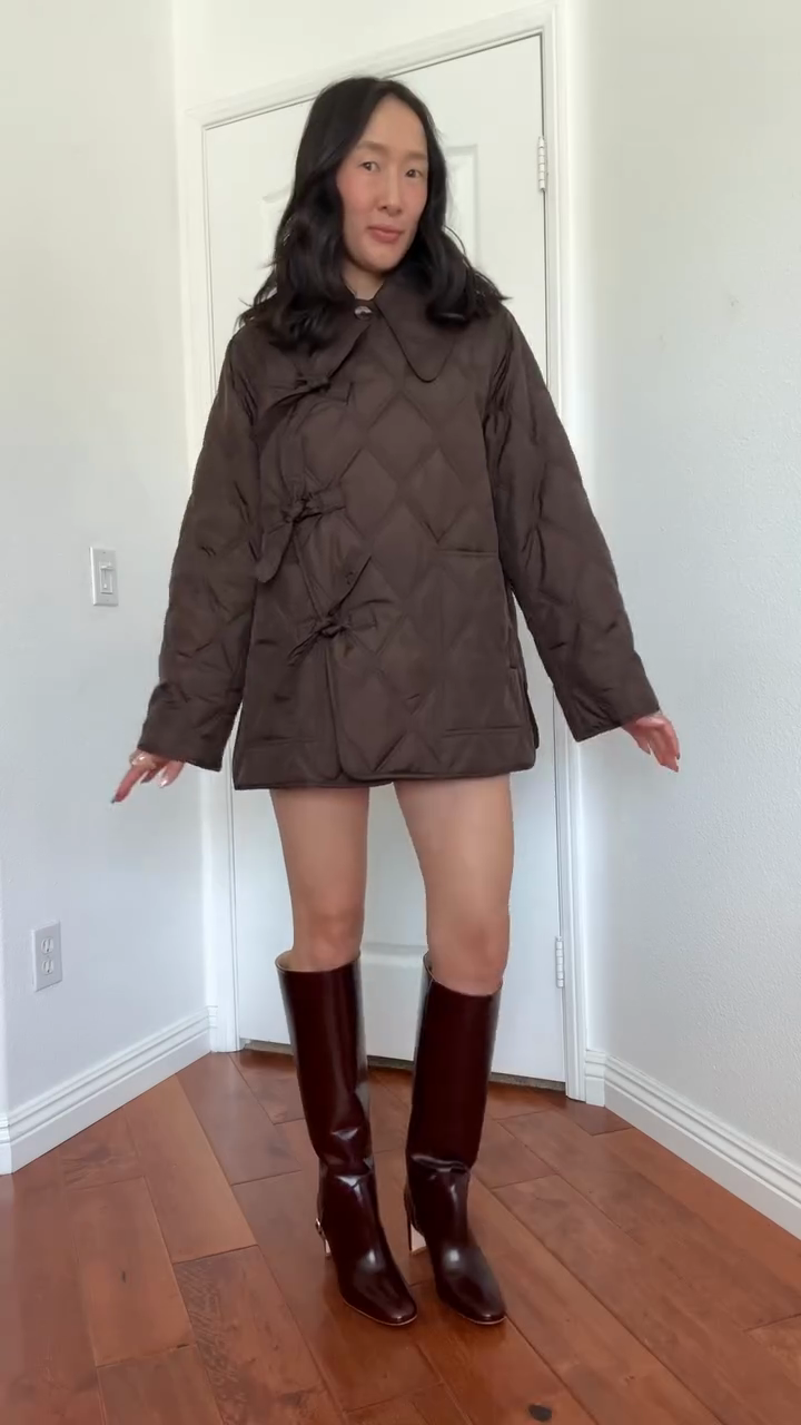 Brown Quilted Coat