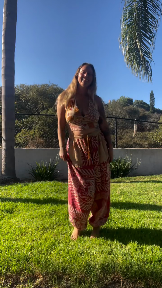 Bohemian - Style Printed Palazzo Pants